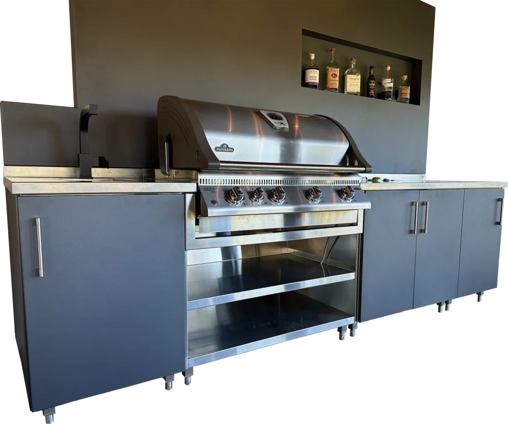 PNG image of an outdoor kitchen in Victoria made by Silver Fern Stainless